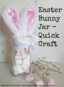 Easter bunny ears jar