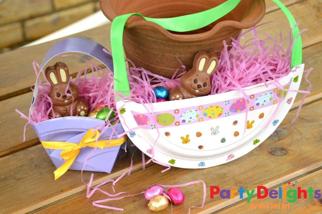 Easter Baskets Paper Plates