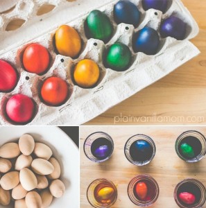 how to dye wooden eggs