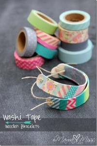 washi tape bracelet