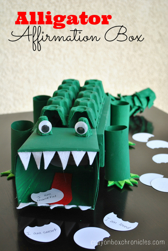 Cardboard Box Crafts: Alligator