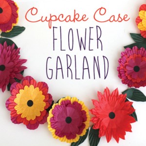 cup cake case flowers