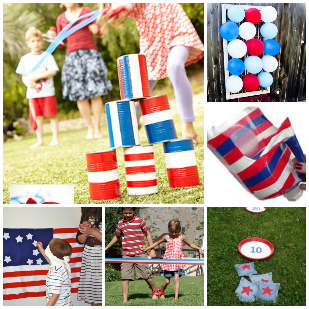 Patriotic Games - 4th of July Games - get ready for your 4th of July Party and these fabulous Patriotic Garden Games for kids to make and play.