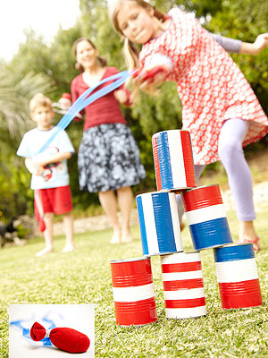 Patriotic 4th July Games - get ready for your 4th of July Party and these fabulous Patriotic Garden Games for kids to make and play.