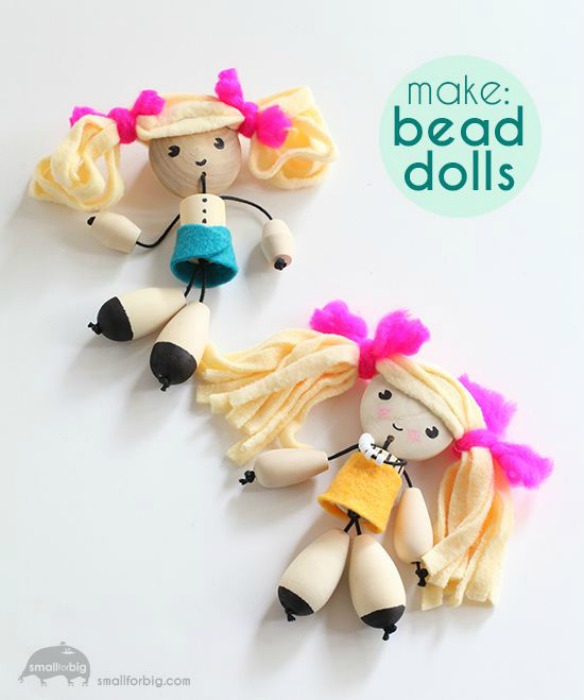 Wooden Bead Dolls