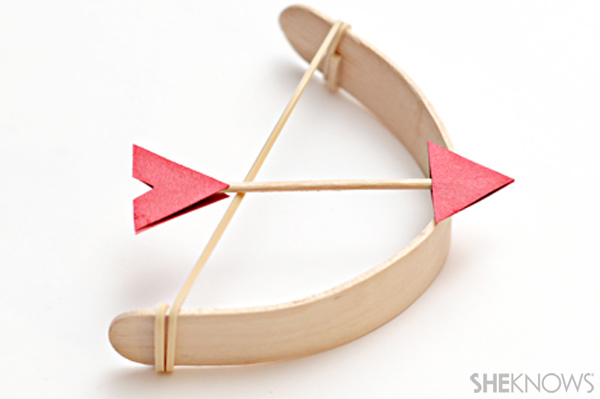 Popsicle stick bow and arrow
