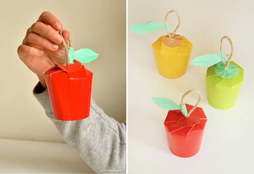 Paper Cup Apples