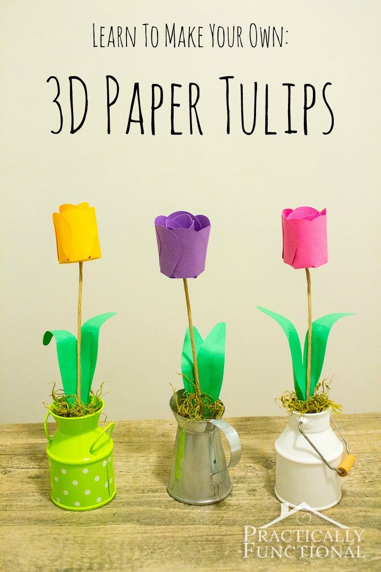 How to make paper tulips