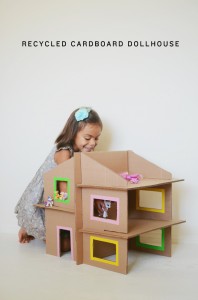 cardboard box dolls house