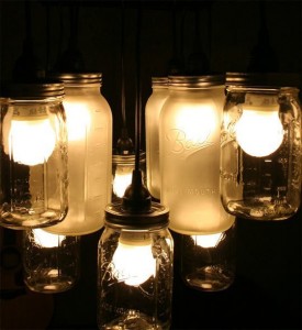mason jar lamps