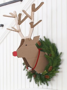 Recycled Cardboard Reindeer