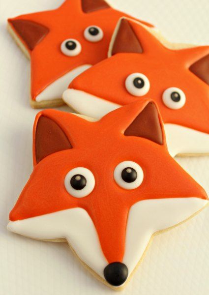 Fox Face Cookies