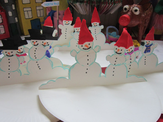 Snowmen Paper Plate Craft