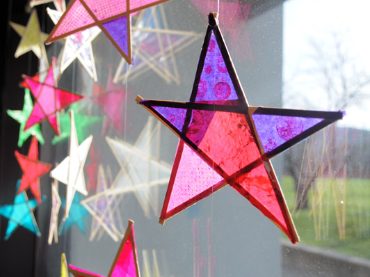 Craft Stick Paper Stars