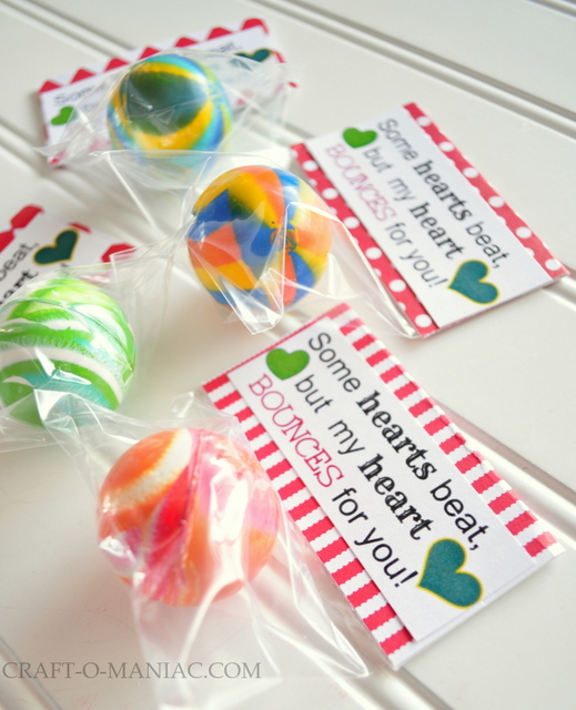 Exchange Toy Included Non Candy You Make My Heart Bounce Printed Valentine/...