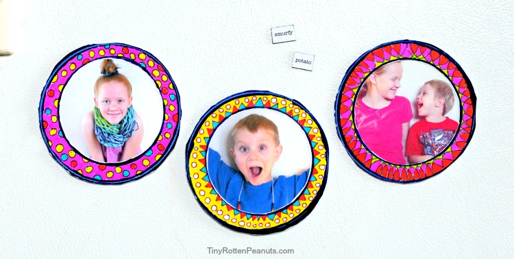 Arty DIY Picture Frame Magnets