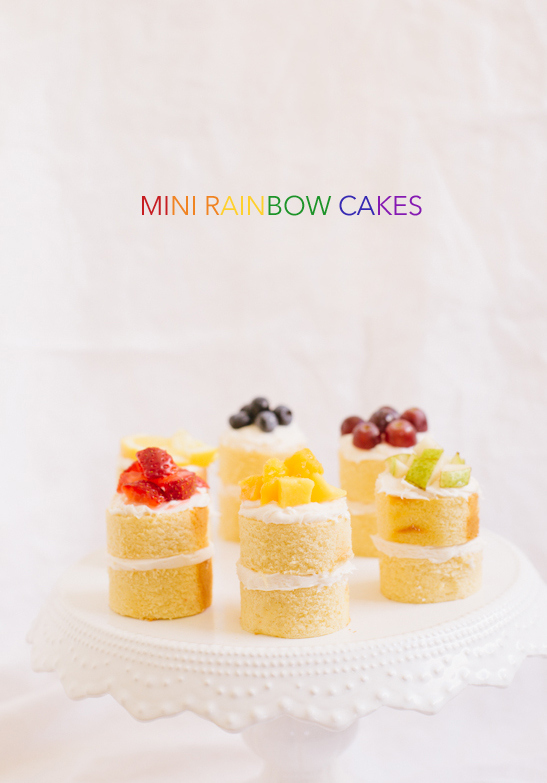 Rainbow Mini Cakes