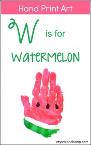 w is for watermelon