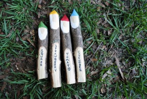 gnome stick plant markers