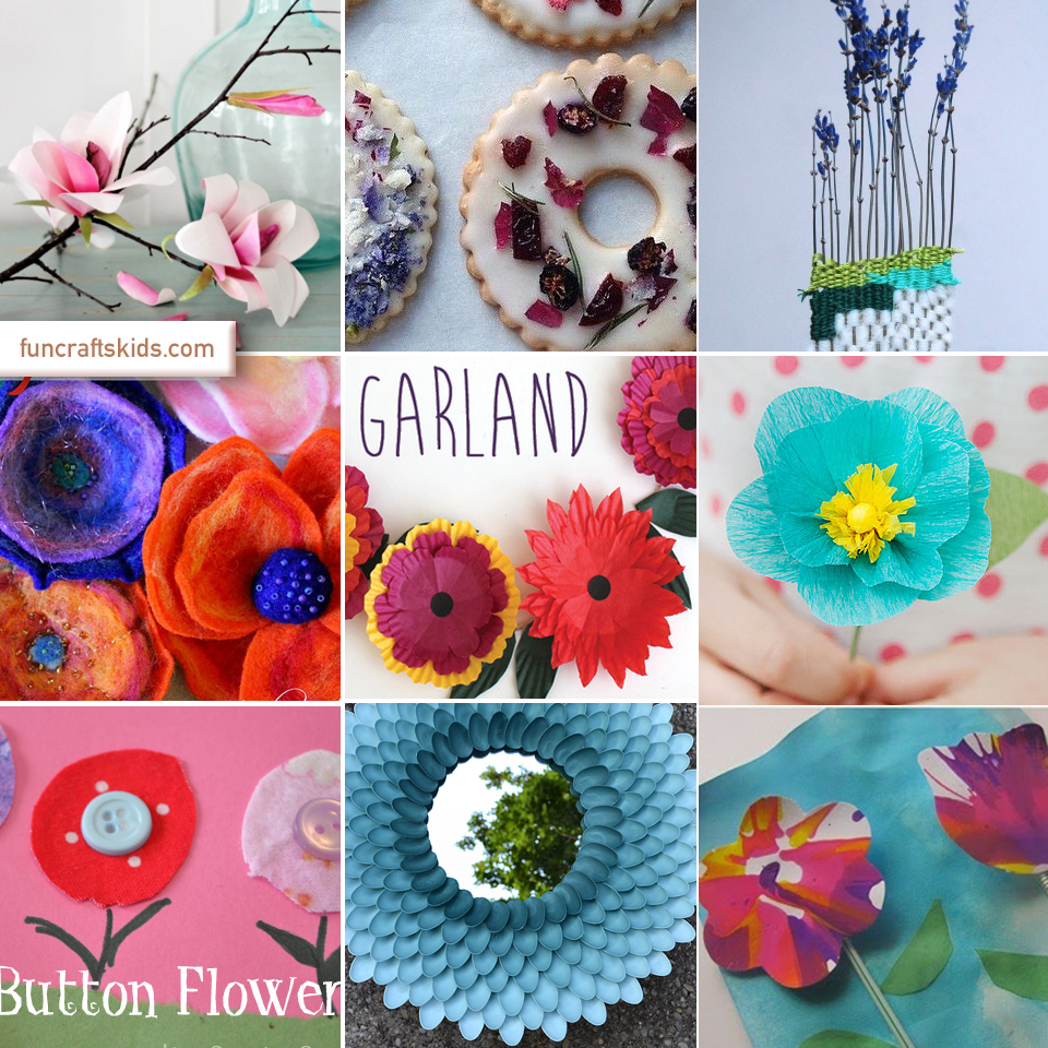 10 fabulous flower crafts – a round up