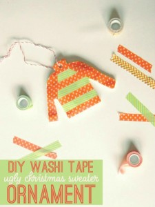 Washi Tape Ornaments and Gift Tags