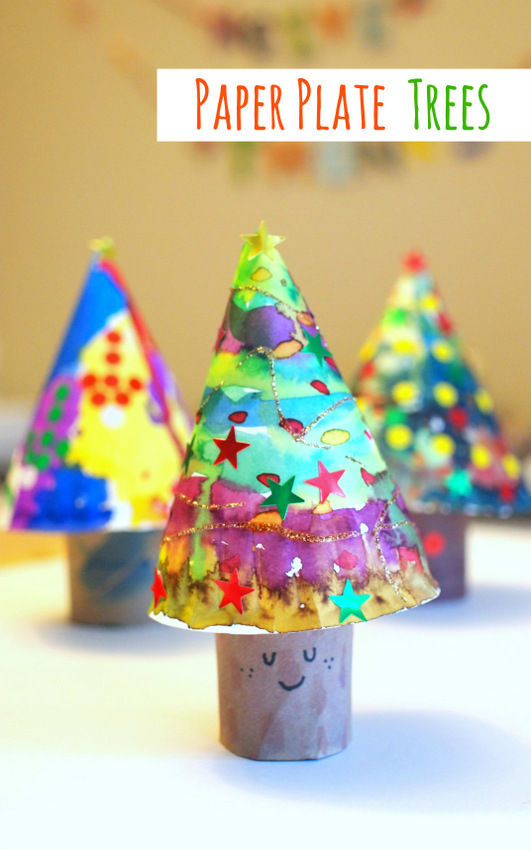 Paper Plate Trees