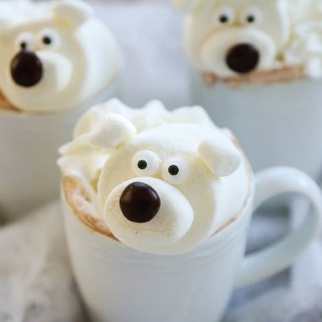 Polar Bear Marshmallow Hot Chocolate