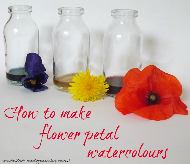 how to make flower petal watercolours
