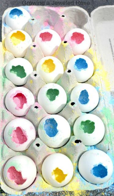 Chalk Dust Filled Eggs