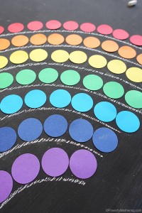 DIY Rainbow Sort and Count Game 