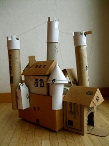 DIY cardboard castle
