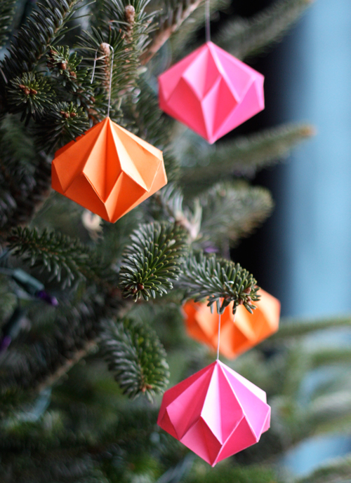 Diamond Origami Ornaments