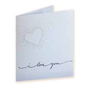 Pinhole Heart Valentines Card DIY