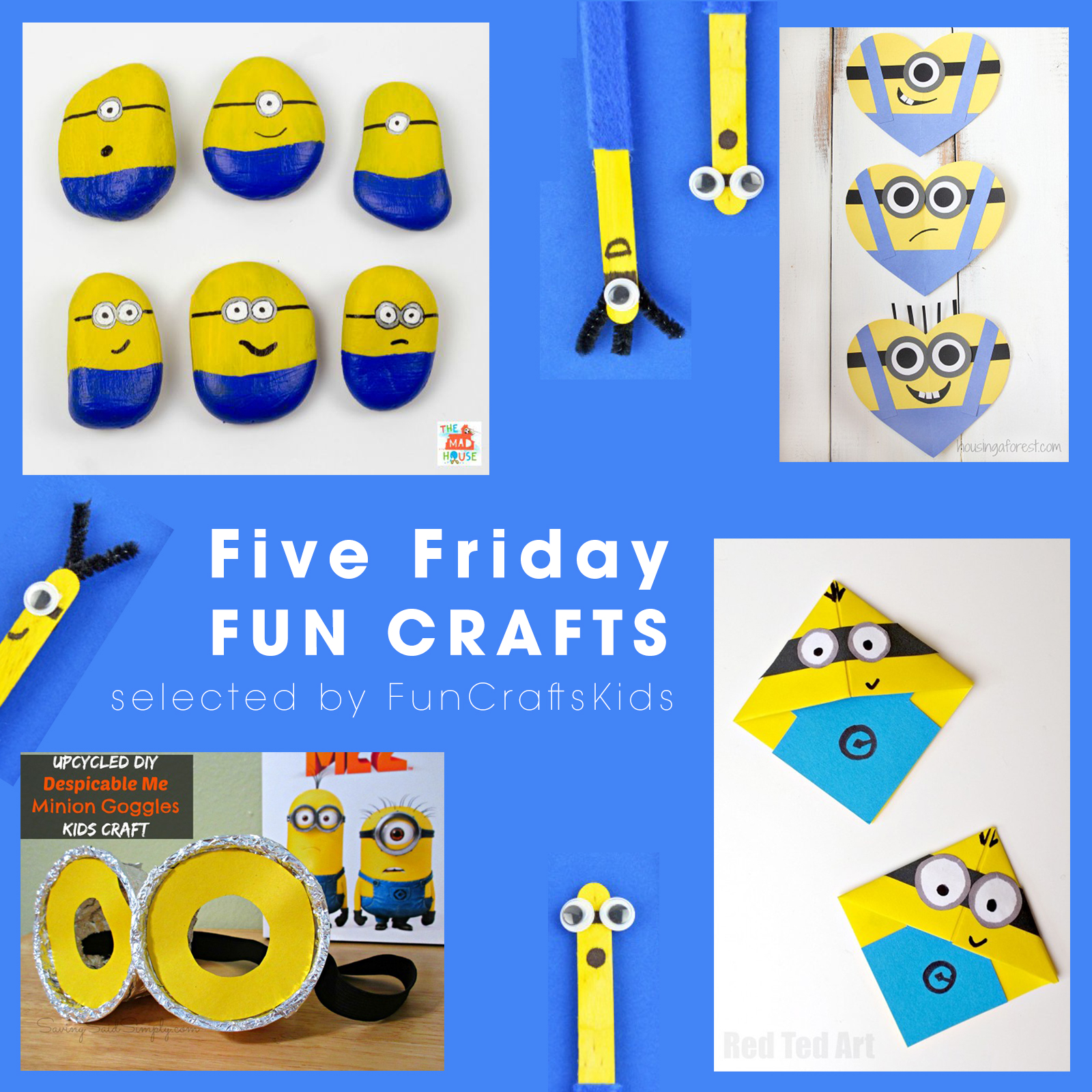 Minions: Five Fun Crafts For Friday From FunCraftsKids
