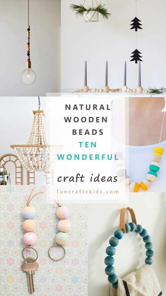 10 Wooden Bead Crafts Fun Kids - Wooden Beads Decor Ideas