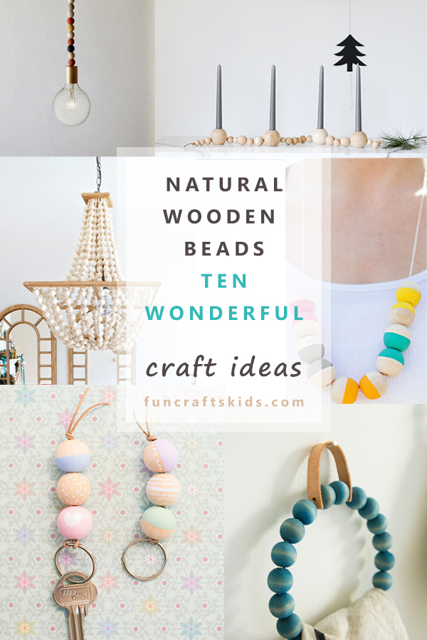 10 Wooden Bead Crafts Fun Kids - Wooden Bead Garland Decor Ideas