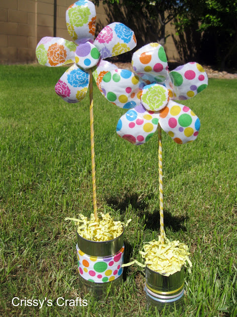 upcycled flower crafts