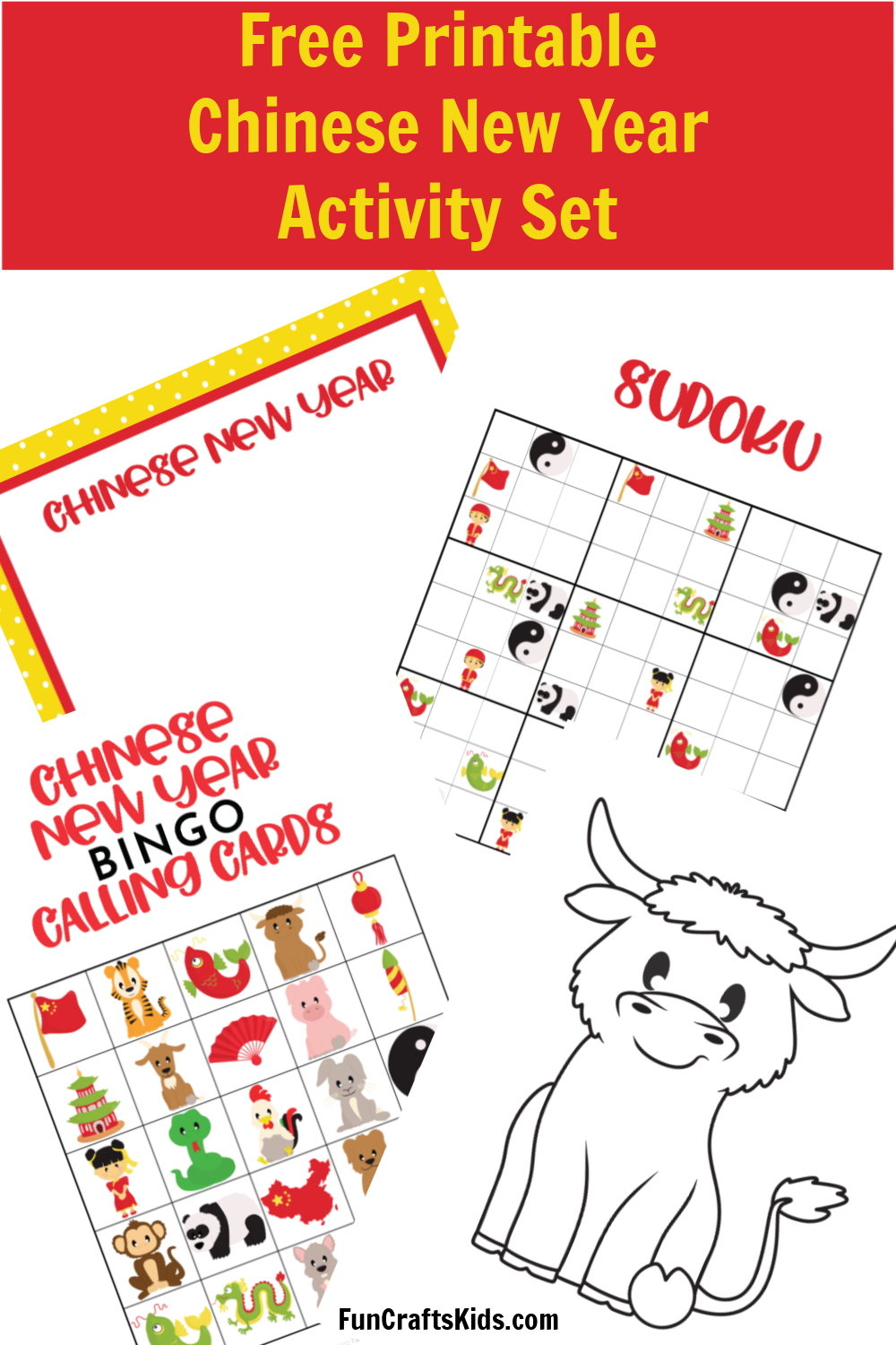 Free Printable Chinese New Year Activity Set Fun Crafts Kids
