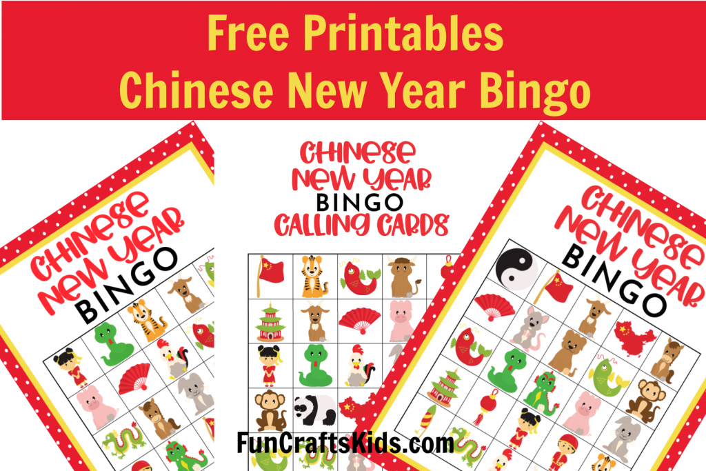 Free Printable Chinese New Year Bingo Fun Crafts Kids