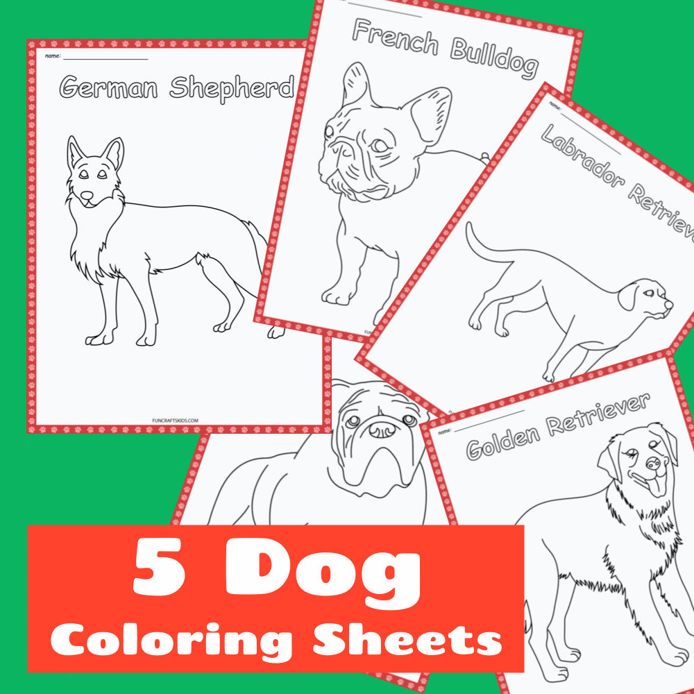 coloring pages dogs