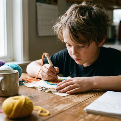 Punch Needle: The Screen-Free Craft That Builds Real Fine Motor Skills (and Actually Holds Kids’ Attention)